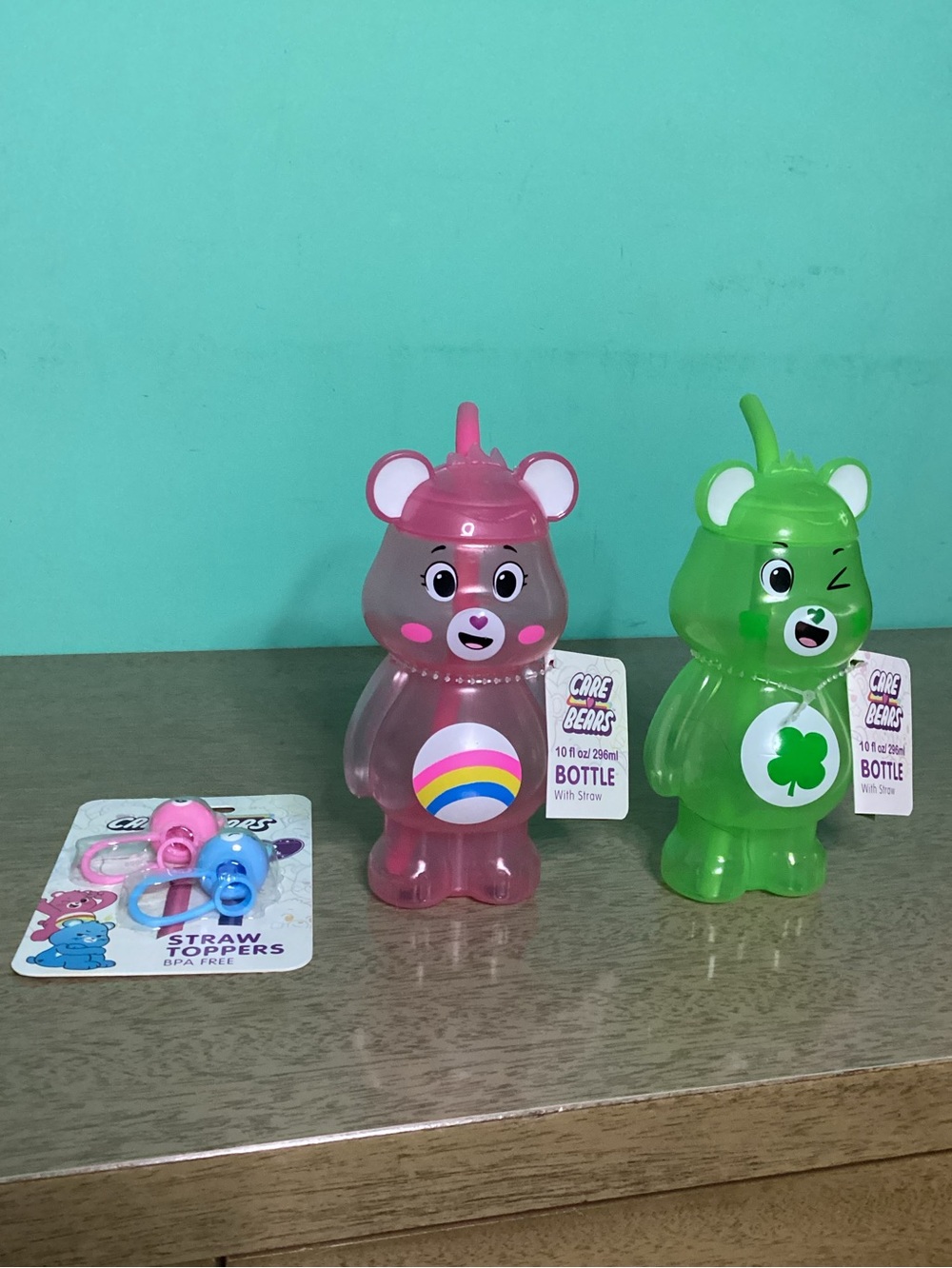 CareBears Plastic Drinkware Set NWT